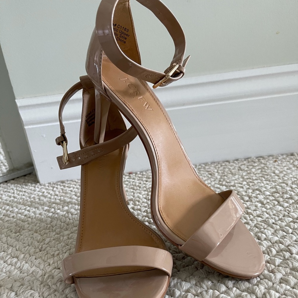 J.Crew sandals in patent leather 7.5